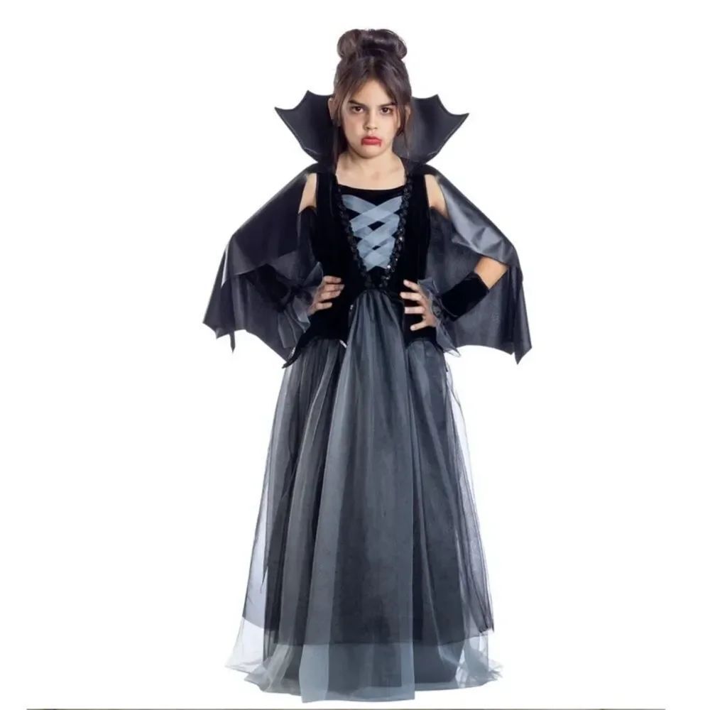 Girl’s Dracula’s Darling Halloween Costume Size L 10/12 NWT